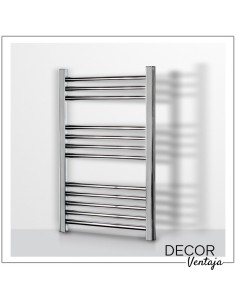 Radiador toallero hidráulico de 12 tubos en color cromo. 2