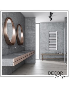 Radiador toallero hidráulico de 19 tubos en color cromo. 2