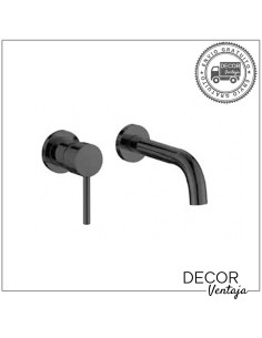 Grifo para encastrar negro mate de lavabo. Modelo Bel air.