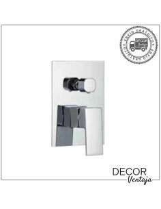 Conjunto grifo ducha para encastrar + 5 accesorios cromado. Modelo Twist