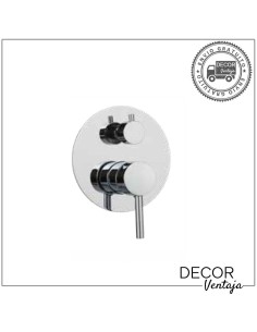 Conjunto grifo ducha para encastrar + 5 accesorios cromado. Modelo Bel air