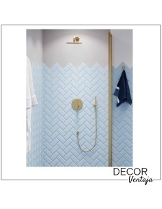 Conjunto grifo ducha para encastrar + 5 accesorios blanco. Modelo Bel air 2