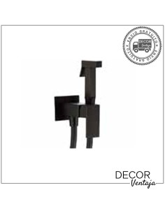 Grifo sustitutivo de bidé Negro. Modelo Cuadrado.