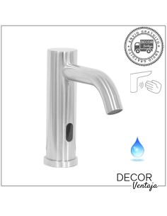 Grifo electrónico de lavabo con sensor para activar el agua sin contacto. Modelo 1 agua.