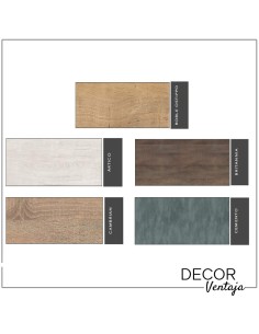 Mueble de baño de 2 cajones suspendido mod. Corfú + encimera de porcelana. Ambiente 2