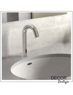 Grifo electrónico de lavabo con sensor para activar el agua sin contacto. Modelo Urban. 2