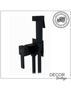 Grifo sustitutivo de bidé negro. Modelo Square