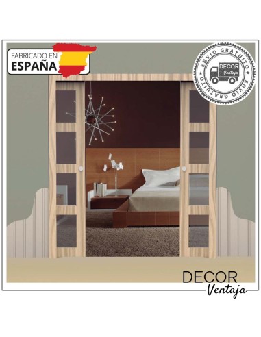 Casonetos para puertas dobles de medida especial para muro de PLADUR (cartón-yeso). Ambiente