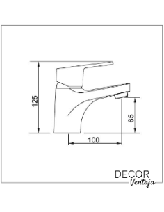 Grifo monomando cromado para lavabo. Modelo Go. Clever Go 98620 2