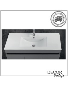 Lavabo de cerámica Blanco brillo mod. Hilton