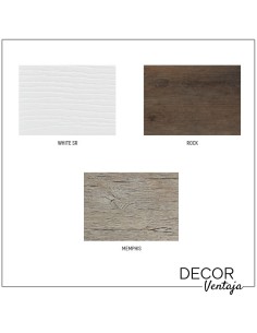 Mueble de baño con patas a suelo con 3 gavetas (cajones), combinando metal y madera, mod. Play 3G 2