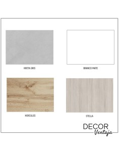 Mueble de baño con patas a suelo con 3 gavetas (cajones), combinando metal y madera, mod. Noki 3G 2