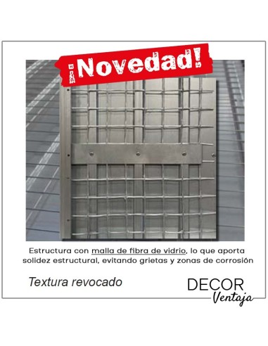 Casonetos para yeso con malla de fibra de vidrio, mayor solidez estructural, evitando grietas y zonas de corrosión