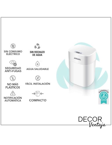 Equipo compacto de tratamiento de agua doméstico Pure de Clever. Características