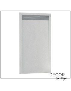 Plato de ducha antideslizante de resinas con cargas minerales. Modelo Opale Blanco 2