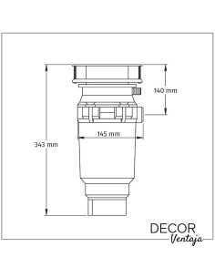 Trituradora doméstica de comida para instalar bajo el fregadero permitiendo triturar los restos de basura orgánica de la comida 2