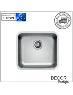 Fregadero de cocina de acero inoxidable. Modelo Menfis 455