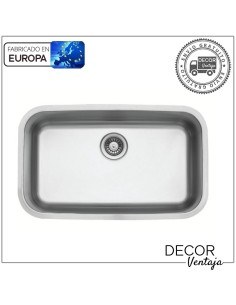 Fregadero de cocina ancho de acero inoxidable. Modelo Menfis 723