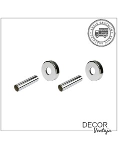 Cubretubos metálico lacado al horno CROMO.