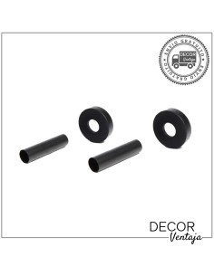 Cubretubos metálico lacado al horno NEGRO.