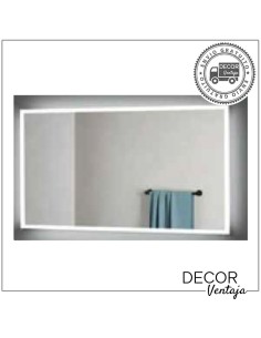 Espejo de baño cuadrado mod. Today con iluminación LED integrada