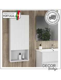 Mueble auxiliar de baño para colgar mod. River. Naranja 2