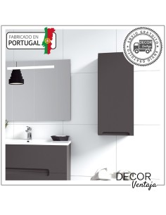 Mueble auxiliar de baño para colgar mod. Oblu 1 puerta. Blanco 2