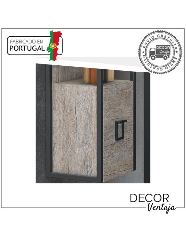 Mueble auxiliar de baño para colgar mod. Link / Play 2 puertas. Memphis detalle