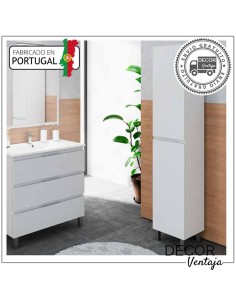 Mueble auxiliar de baño con patas mod. Nantes 2 puertas. Lacado