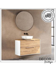 Mueble de baño de 2 cajones suspendido mod. BORNEO + encimera. Diferentes combinaciones a elegir 2