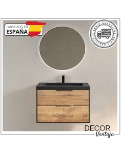 Mueble de baño de 2 cajones suspendido mod. BORNEO + encimera. Diferentes combinaciones a elegir