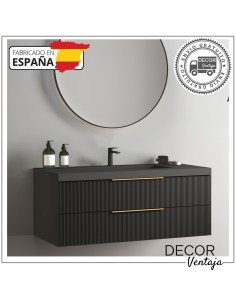 Mueble de baño de 2 cajones suspendido mod. JAVA+ encimera. Diferentes combinaciones a elegir