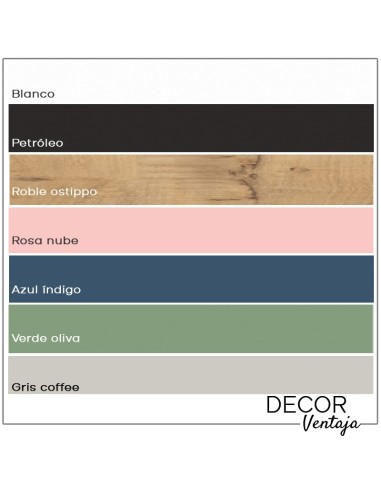 Mueble de baño de 2 cajones suspendido mod. BALI+ encimera. Colores