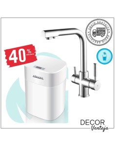 LOTE: Equipo tratamiento de aguas doméstico Pure de Clever + Grifo monomando doble
