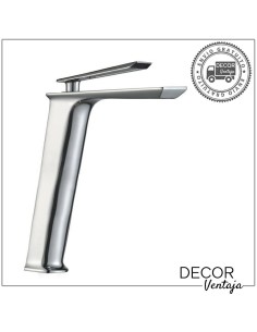 Grifo alto monomando para lavabo sobre encimera. Modelo Bora Bora Cromo 2