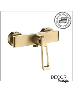 Grifo monomando de ducha. Modelo Bora Bora Oro Cepillado.