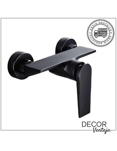 Grifo monomando de ducha. Modelo Manila Negro Mate.