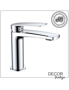 Grifo monomando cromo para lavabo. Modelo Malibú Cromo.