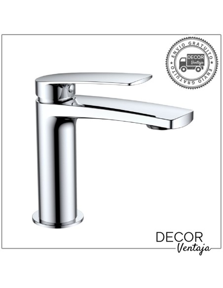 Grifo monomando cromo para lavabo. Modelo Malibú Cromo.