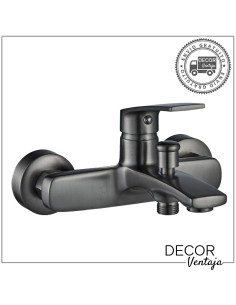 Grifo monomando de baño - ducha. Modelo Malibú Gun Grey.