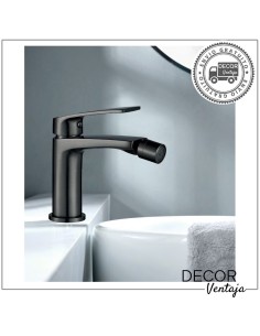 Grifo monomando para bidé. Modelo Malibú Gun Grey. 2