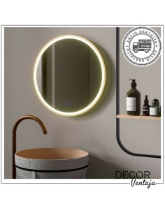 Espejo de baño circular mod. Alcaiceria LED