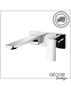 Grifo empotrado monomando de lavabo cromo. Modelo Square