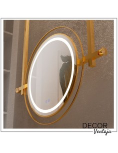 Espejo de baño circular a techo mod. Garnata LED 2