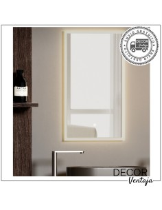 Espejo de baño cuadrado/rectangular mod. Genil LED