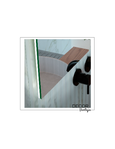 Espejo de baño cuadrado/rectangular mod. Valle. Detalle