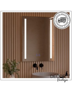 Espejo de baño cuadrado/rectangular mod. Sacromonte LED