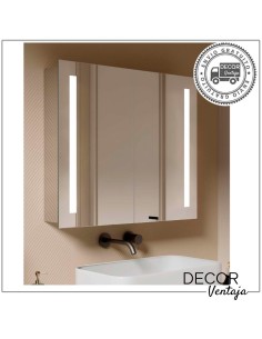 Espejo de baño camerino 2 puertas biled con espejo interior mod. Monaita LED