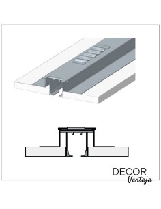 Casonetos con guía oculta en falso techo, para puertas de medida especial 2