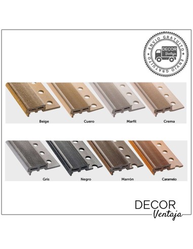 Peldaño rústico 12,5x45 mm. Colores